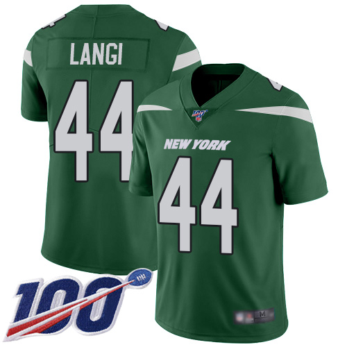 New York Jets Limited Green Youth Harvey Langi Home Jersey NFL Football 44 100th Season Vapor Untouchable